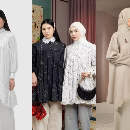 10 Model Tunik Simple Tapi Mewah, Buatan Brand Lokal
