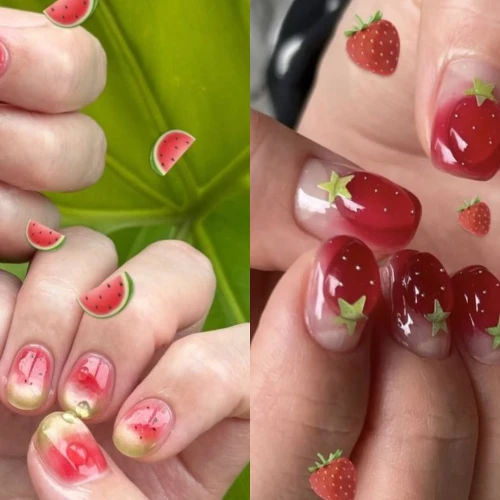 Inspirasi Nail Art dengan Tema Buah yang Lucu