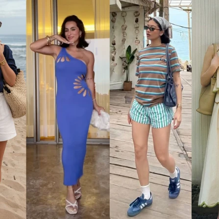  8 OOTD Pantai Simple, Tetap Chic dan Elegan