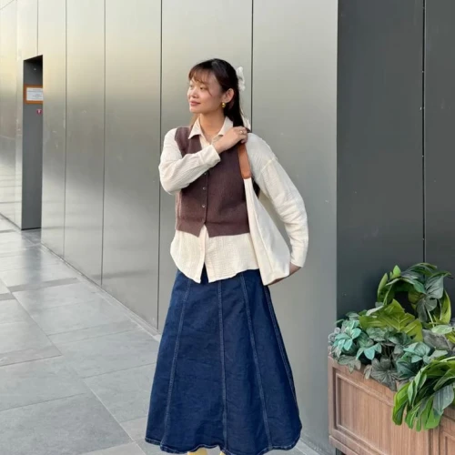 Mix and Match Rok Denim Panjang