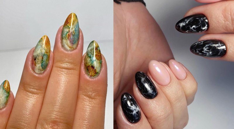 Inspirasi Marble Nail Art yang Bisa Kamu Tiru
