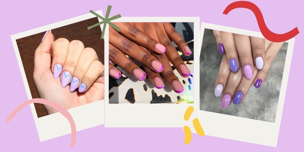 Ide Nail Art Nuansa Ungu Lilac yang Bisa Dicoba Di Rumah